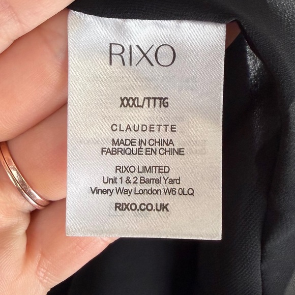 Rixo Strapless Claudette Mermaid Drop Waist Metallic Dress Gold Black 3XL - Picture 9 of 16